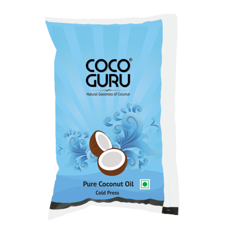Cold Pressed Coconut Oil in Pouch 1 Litre