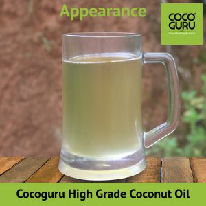 Appearance of High Grade Coconut Oil